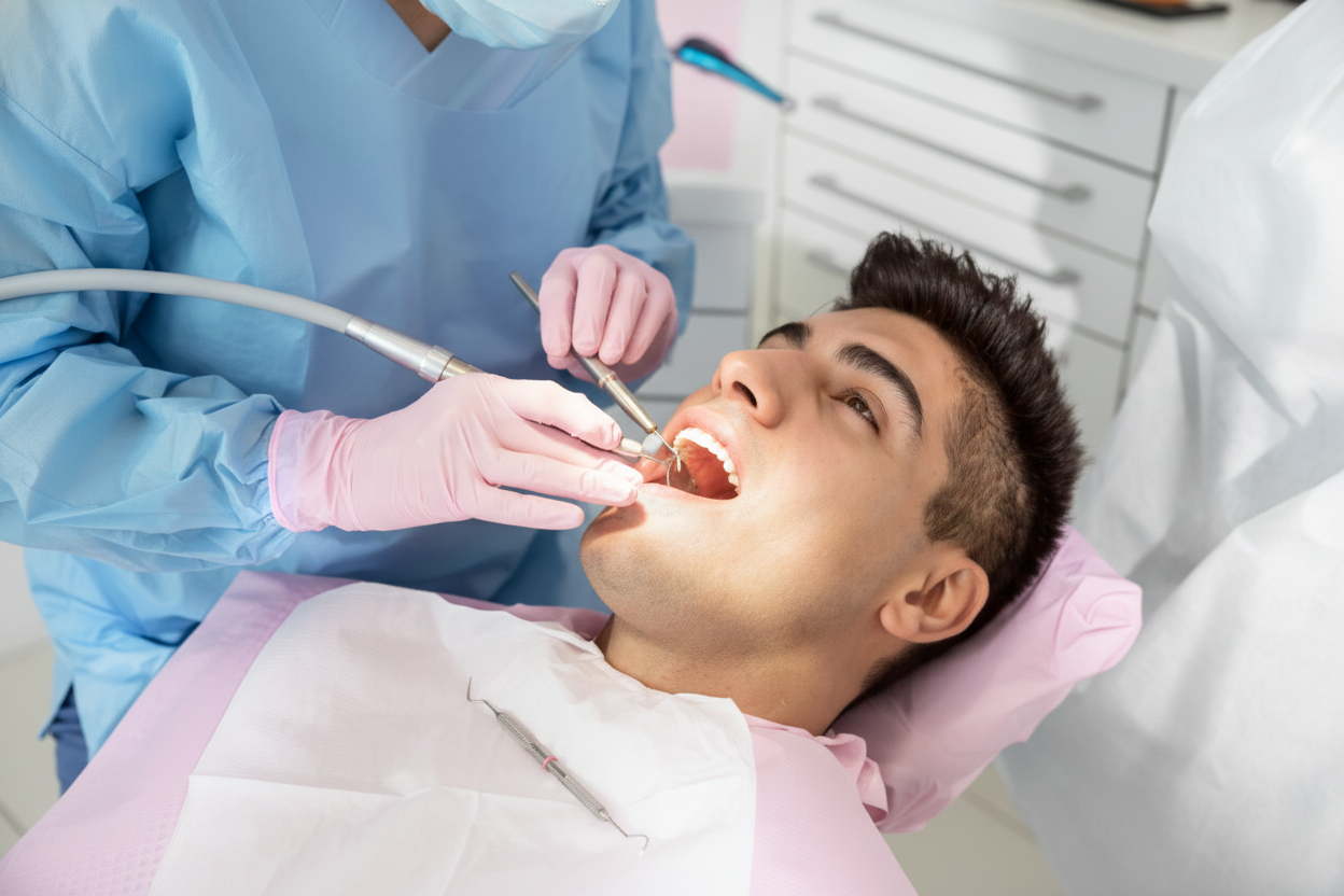 Professional teeth cleaning